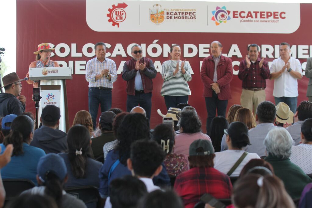 Con respaldo federal, inicia Azucena Cisneros construcción de CBTIS