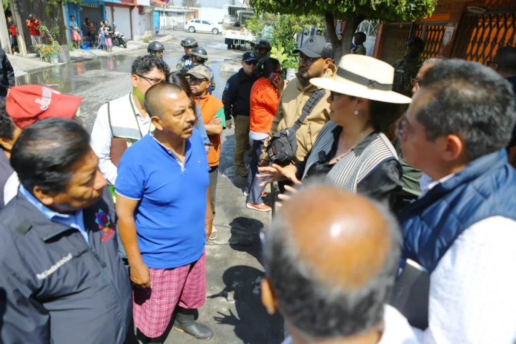 Aplican Plan Marina ante afectación por lluvia en colonias de Ecatepec