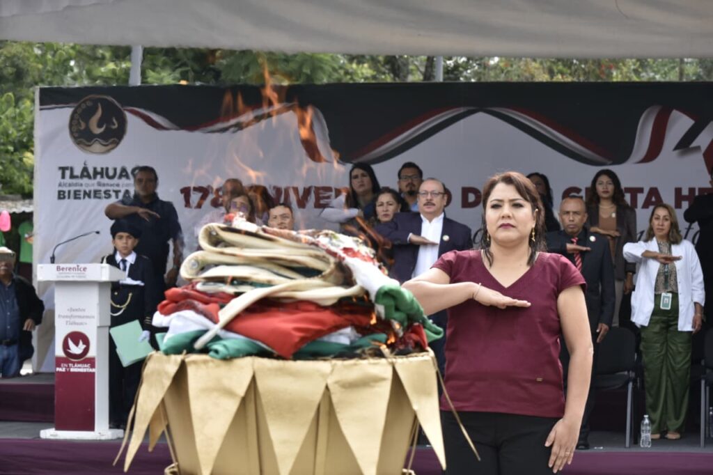 Encabeza Alcaldesa de Tláhuac aniversario de la Gesta Heroica de Chapultepec