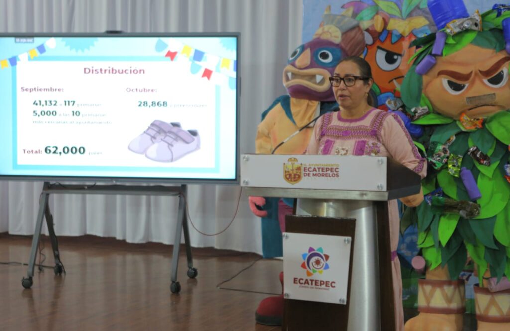 Gobierno de Ecatepec entregará 62 mil pares de zapatos a estudiantes