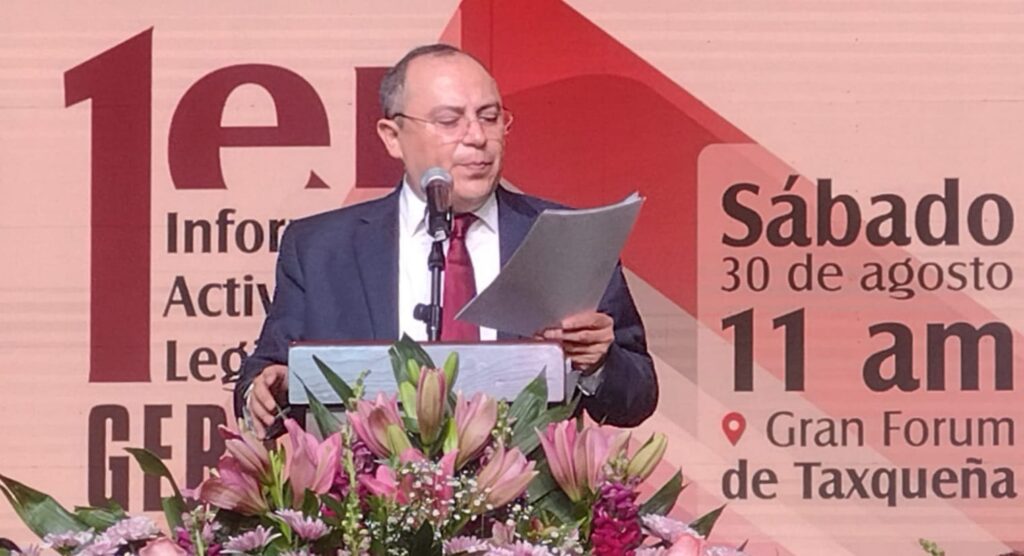 Ante centenares de dirigentes de Coyoacán, Gerardo Villanueva rinde su Primer Informe 