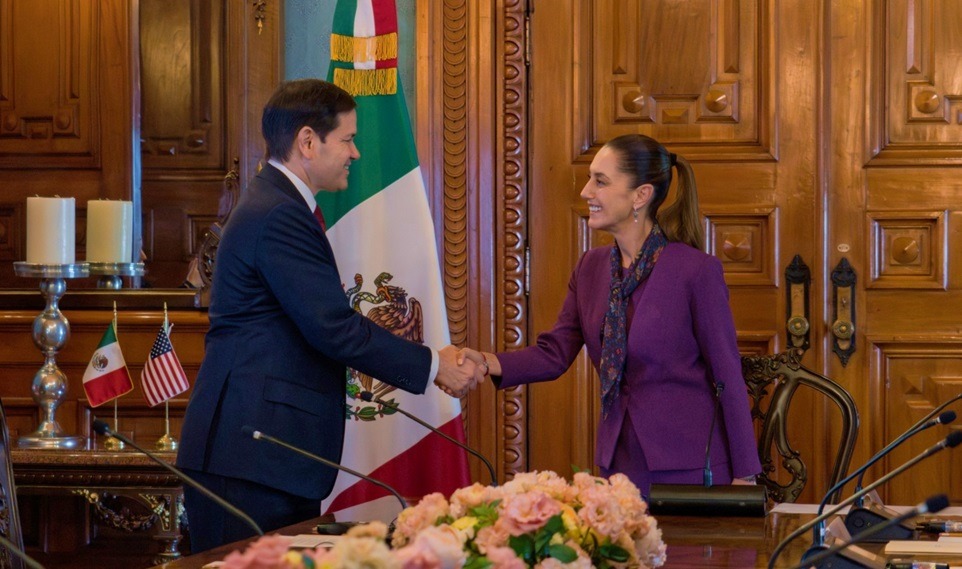 Sheinbaum y Marco Rubio fortalecen cooperación México-EU en seguridad fronteriza
