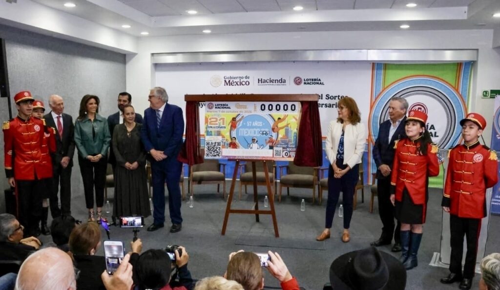 Billete de Lotería Nacional conmemora el 57 Aniversario de los Juegos Olímpicos de 1968
