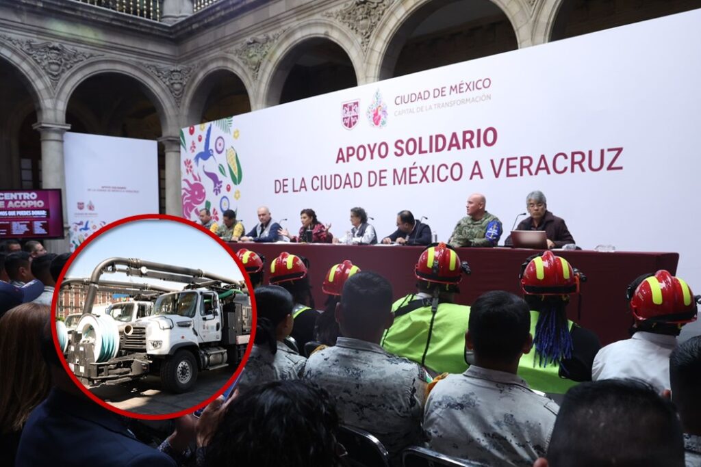 Clara Brugada anuncia apoyo solidario de la Ciudad de México para zonas afectadas por las lluvias en Veracruz