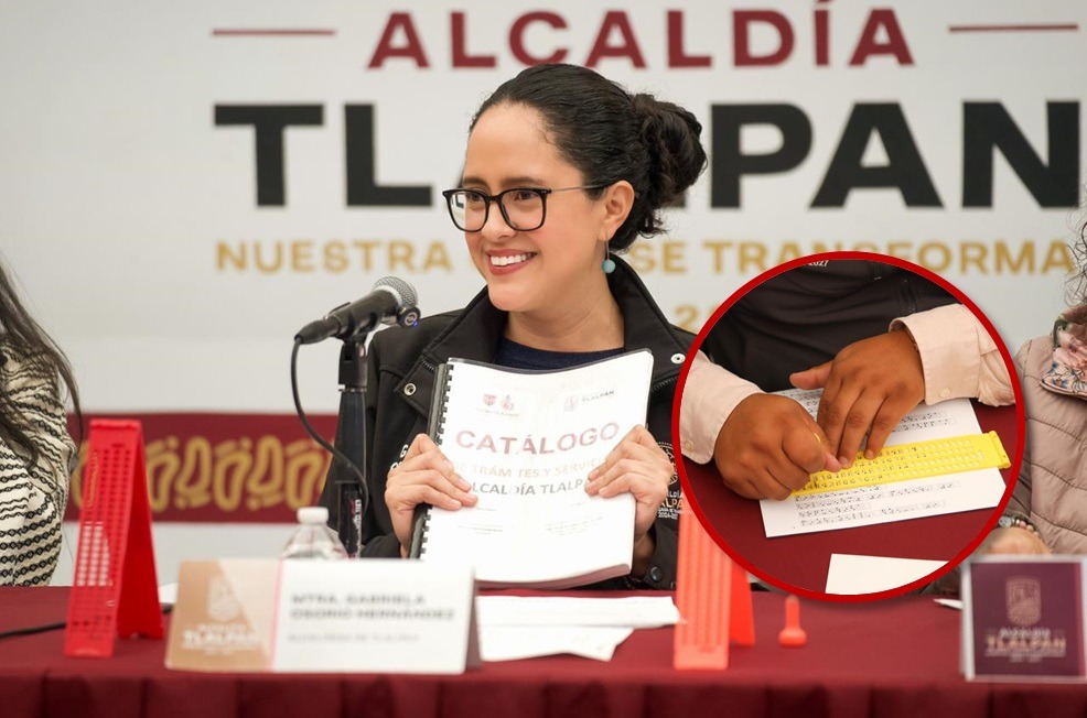 “Braille Espejo” permitirá el acceso a la información y transparencia gracias al convenio firmado entre el INFO CDMX y la Alcaldía Tlalpan