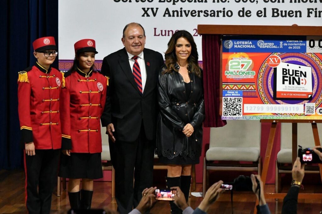 Economía y Lotería Nacional difunden el XV Aniversario de El Buen Fin, evento comercial más importante de México