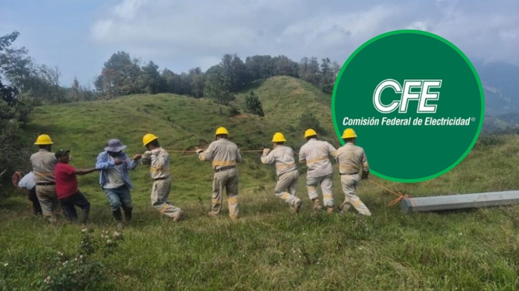 CFE restablece el suministro al 98.72% de los afectados en Puebla, Hidalgo, Veracruz, San Luis Potosí y Querétaro