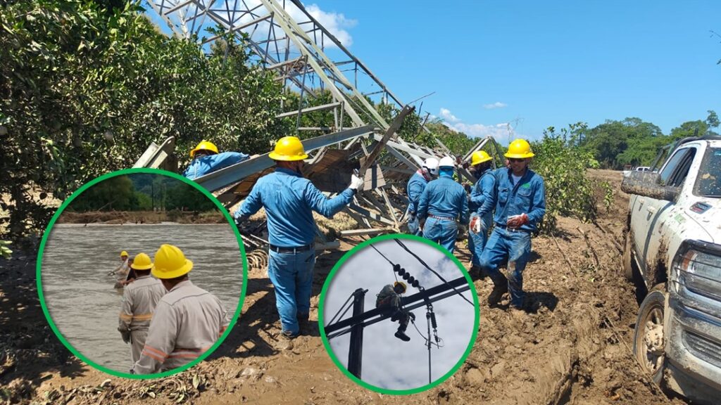 CFE trabaja ininterrumpidamente en el restablecimiento eléctrico por fuertes lluvias en la región oriente del país; el avance es del 91%