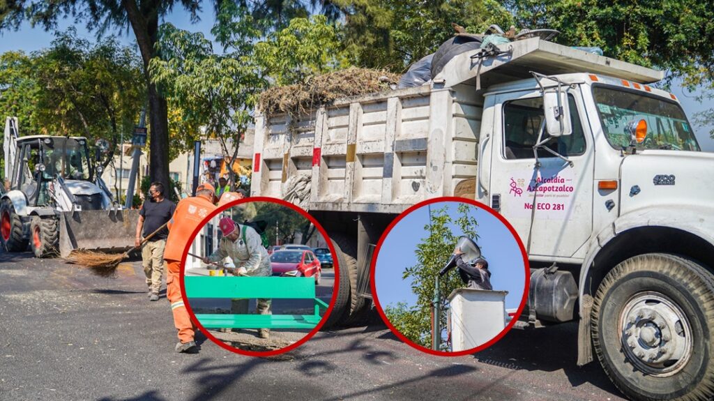 Rehabilitan camellón de Antonio Valeriano en Azcapotzalco