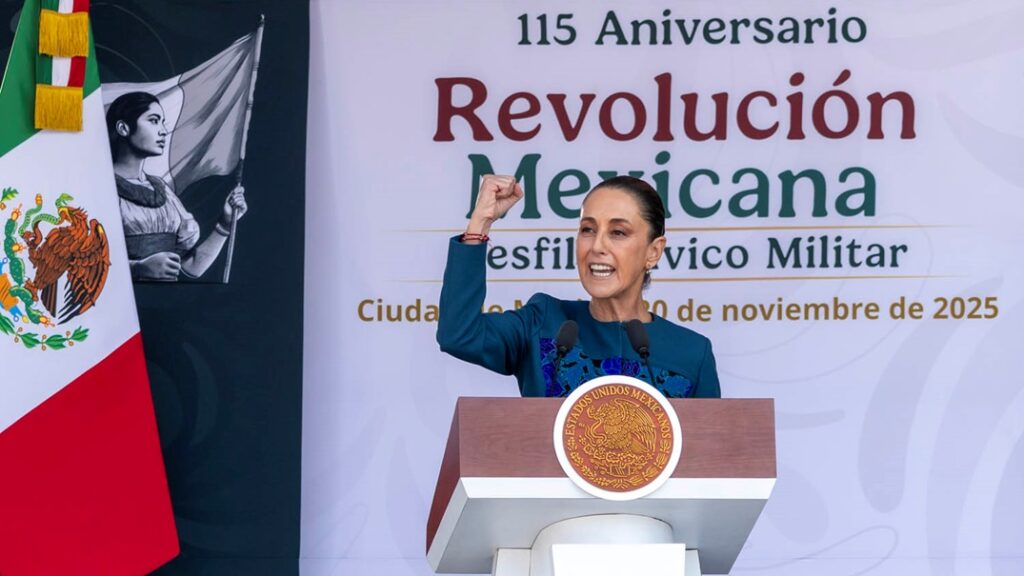“Se equivocan quienes convocan a la violencia”, advierte Sheinbaum durante desfile  