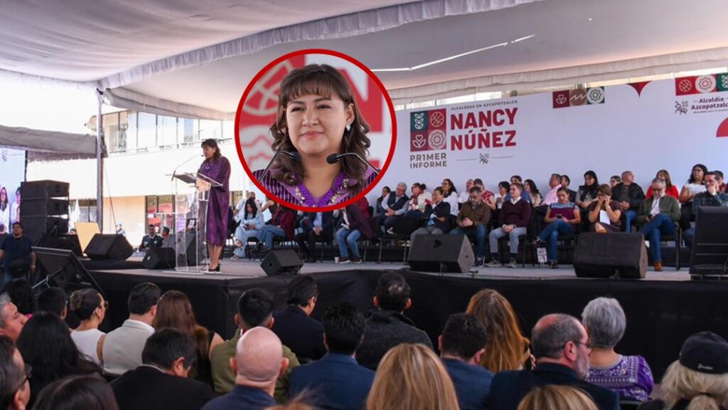 Frente a más de 8 mil vecinos de Azcapotzalco, Nancy Núñez rinde su primer informe de gobierno