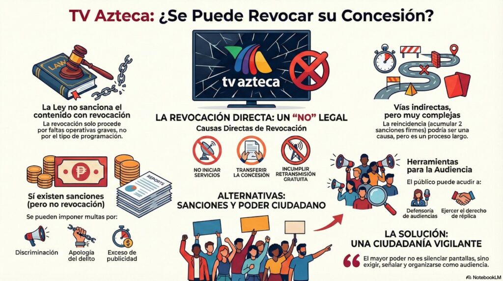 ¿Es posible revocar las concesiones de TV Azteca?