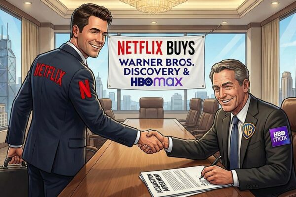 Netflix anuncia acuerdo para comprar Warner Bros