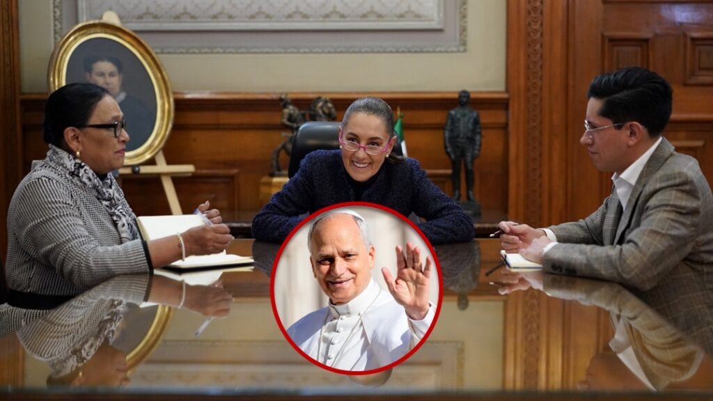 Sheinbaum platica con el Papa y lo invita a México