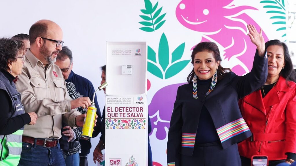 Clara Brugada pone en marcha programa “Detector que Salva”; entrega 10 mil dispositivos para identificar fugas de gas