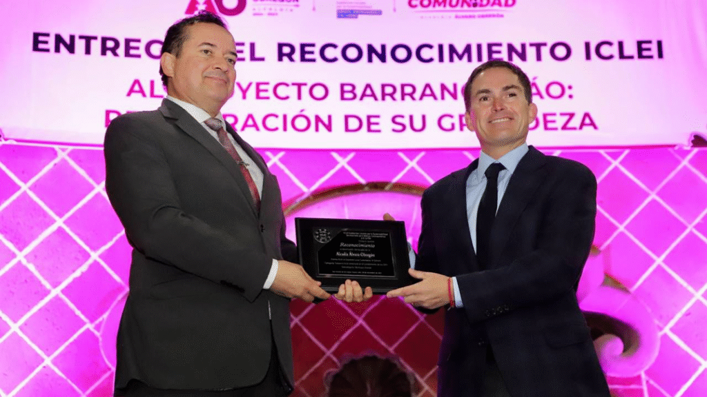 Recibe alcaldía Álvaro Obregón reconocimiento ICLEI por el proyecto “Barrancas ÁO: restauración de su grandeza”