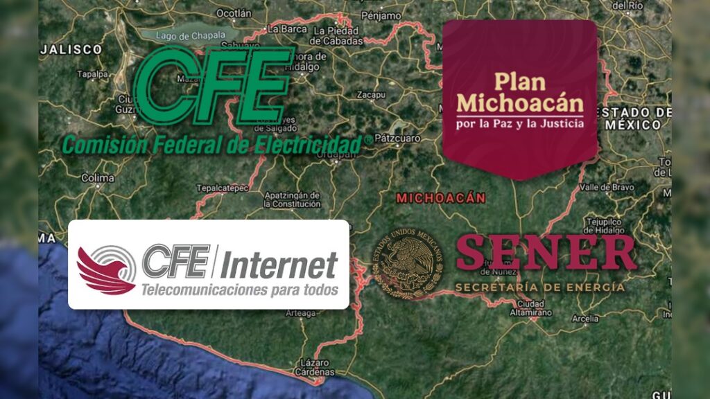 Colaboran Sener, CFE y gobierno de Michoacán para llevar energía y acceso a internet a todo el estado