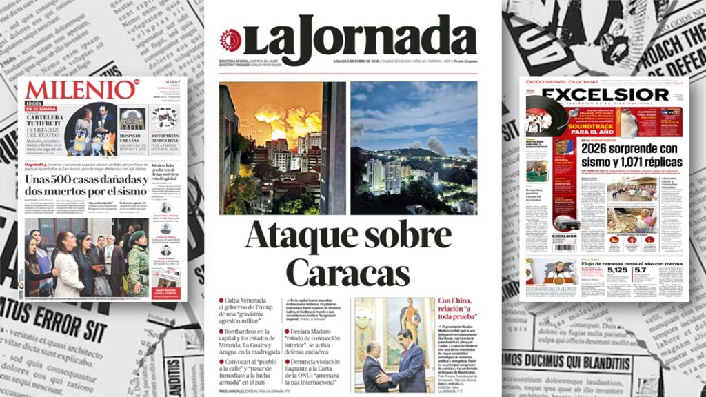Agresión de Trump contra Venezuela pone a prueba a prensa capitalina