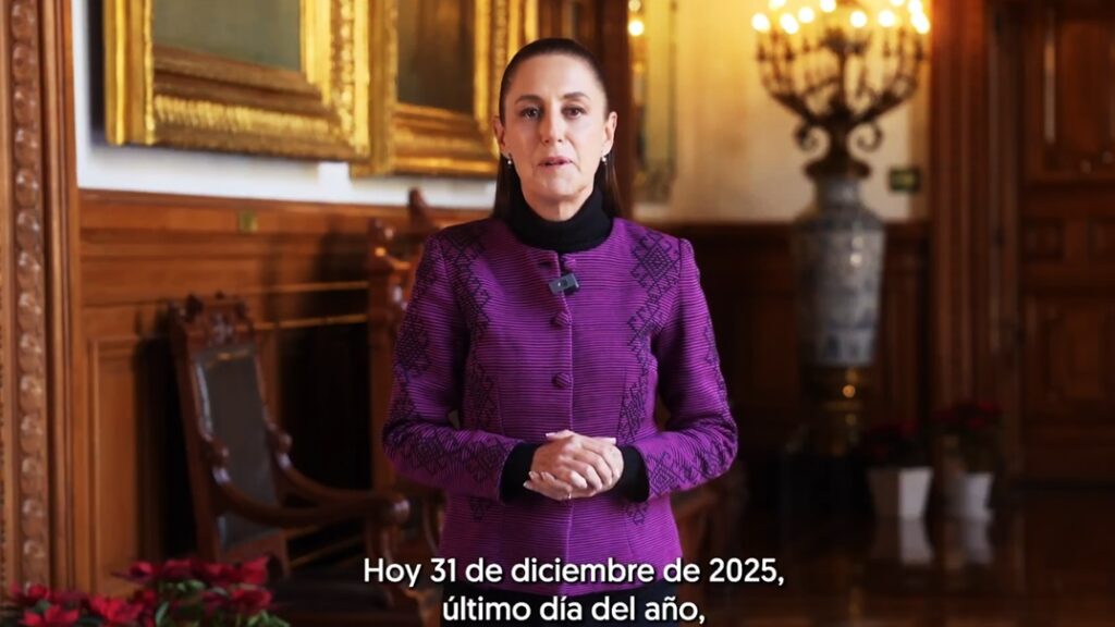 Sheinbaum desea feliz 2026 a los mexicanos