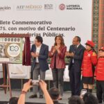 Develan SEP y Loteria Nacional, billete conmemorativo del Centenario de las Escuelas Secundarias Públicas en México