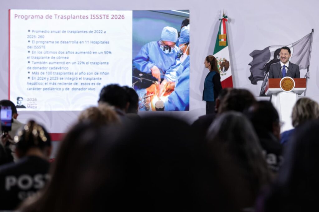 Martí Batres presenta acciones del Plan de Trasplantes 2026; busca incrementar procedimientos en el ISSSTE