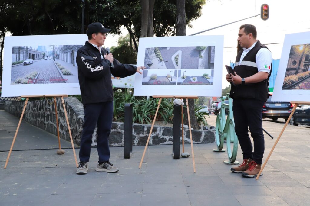 Inicia la renovación de avenida de la Paz en San Ángel, como parte del programa de actualización urbana