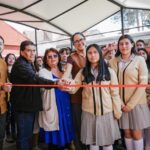 Alcaldesa Gaby Osorio inaugura arcotecho en secundaria de San Pedro Mártir, Tlalpan