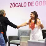 Clara Brugada atiende en audiencia ciudadana a casi 4 mil personas, entre ellas a comerciantes del mercado La Nueva Viga