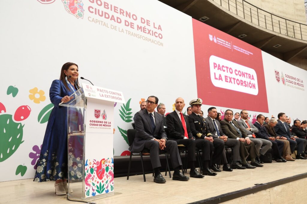 Tolerancia contra la extorsión en la ciudad de México, aseguró Clara Brugada y llamó a la ciudadanía a romper el silencio contra este delito