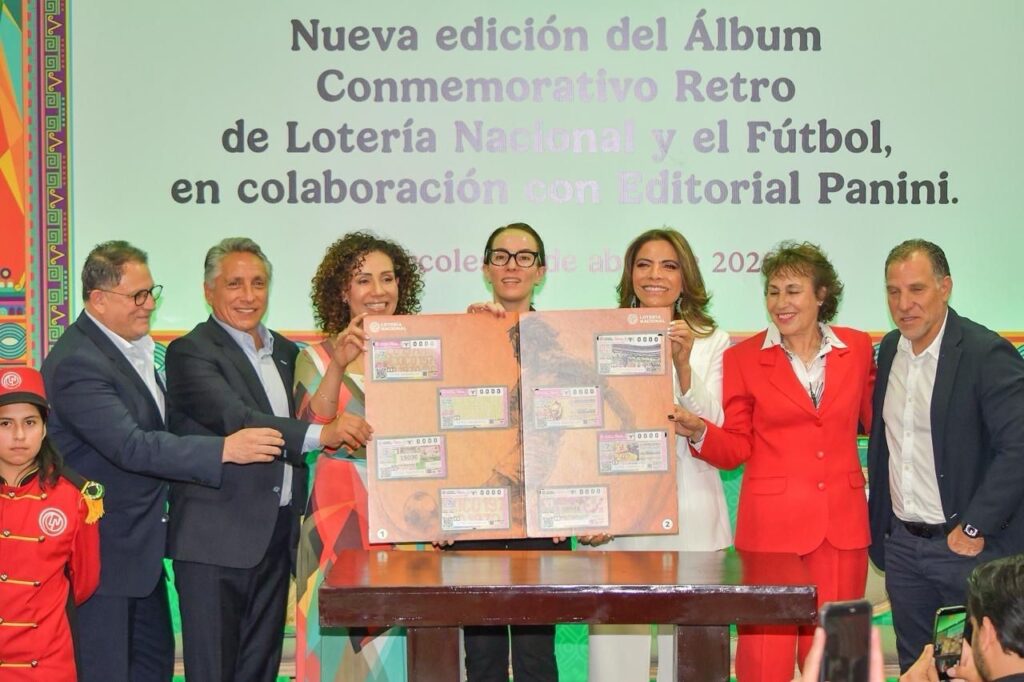 Lotería Nacional y Panini lanzan nueva edición gratuita del Álbum Retro de Fútbol