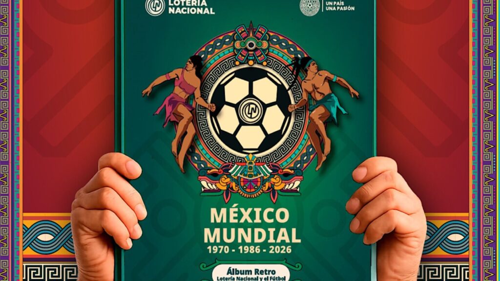 Lotería Nacional y Panini presentan billetes que forman parte del álbum Retro de Fútbol