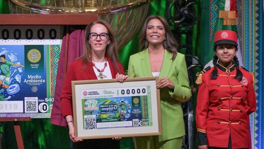 Semarnat y Lotería Nacional presentan billete, el Día Mundial del Medio Ambiente con el mensaje “México juega limpio”