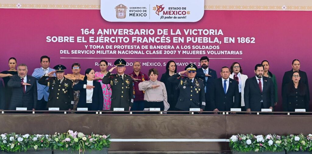 Gobernadora Delfina Gómez encabeza el 164 Aniversario de la Batalla de Puebla en Rayón; Presidenta Claudia Sheinbaum destaca la soberanía nacional
