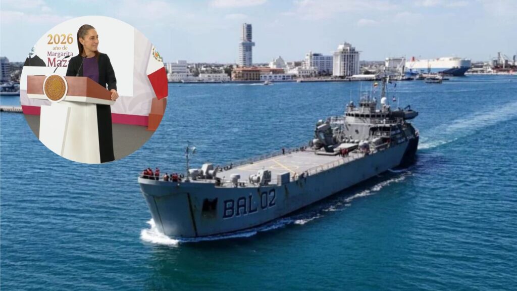 Otro barco con ayuda humanitaria a Cuba zarpó hoy: Sheinbaum