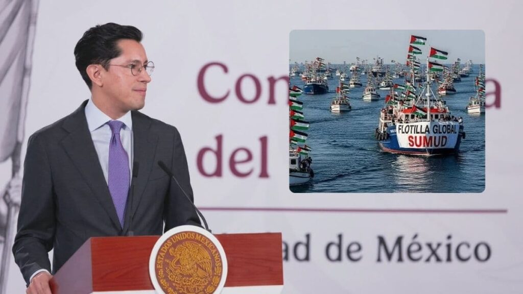 SRE exige a Israel respetar derechos humanos de mexicanos quienes participan en Flotilla Global Sumud
