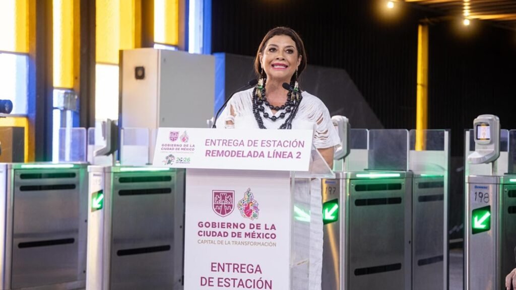 Entrega Clara Brugada renovación de estaciones de la Línea 2 del Metro; con inversión de 2 mil 200 mdp
