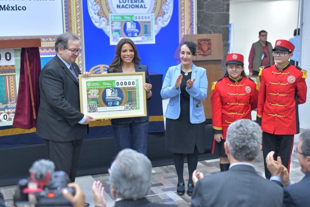 Lotería Nacional y la UNAM conmemoran con Sorteo Superior el 70 Aniversario de la Biblioteca Central