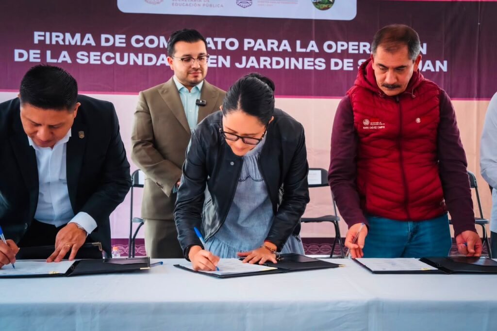 Jardines de San Juan tendrá secundaria; Gaby Osorio concreta proyecto iniciado por la presidenta Sheinbaum