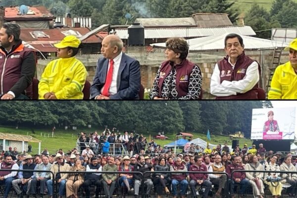 Gobernadora Delfina Gómez hace entrega de reconstrucción del Camino La Marquesa – Tenantongo