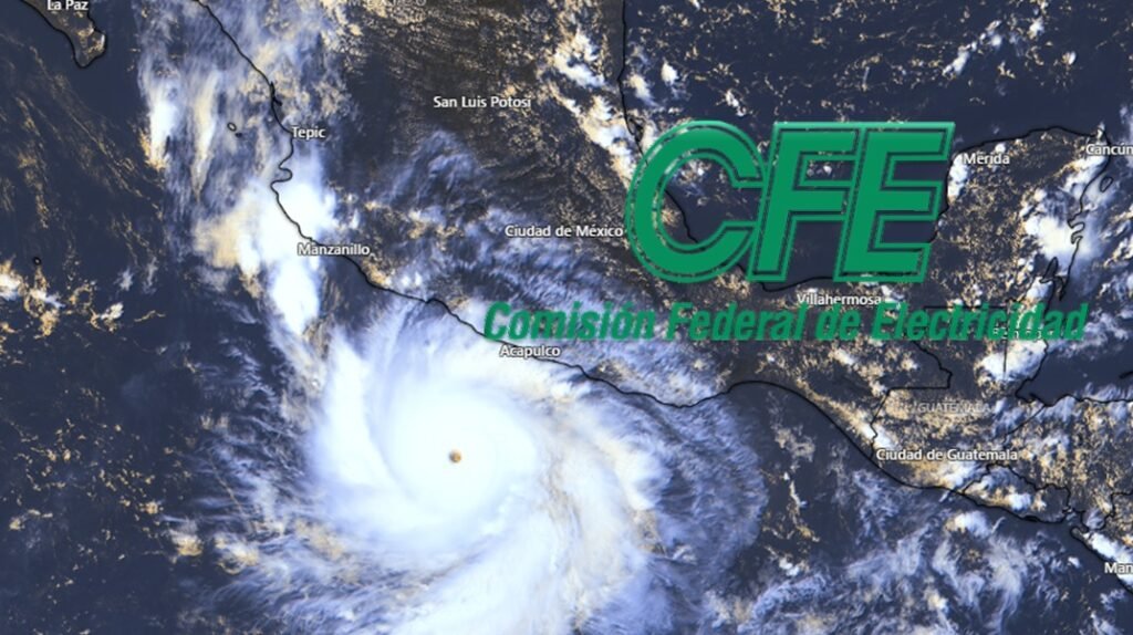 CFE implementa plan de contingencia por huracán Polo para garantizar el suministro eléctrico